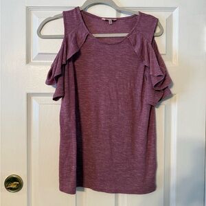 Juicy Couture Mauve Ruffle Sleeve Blouse